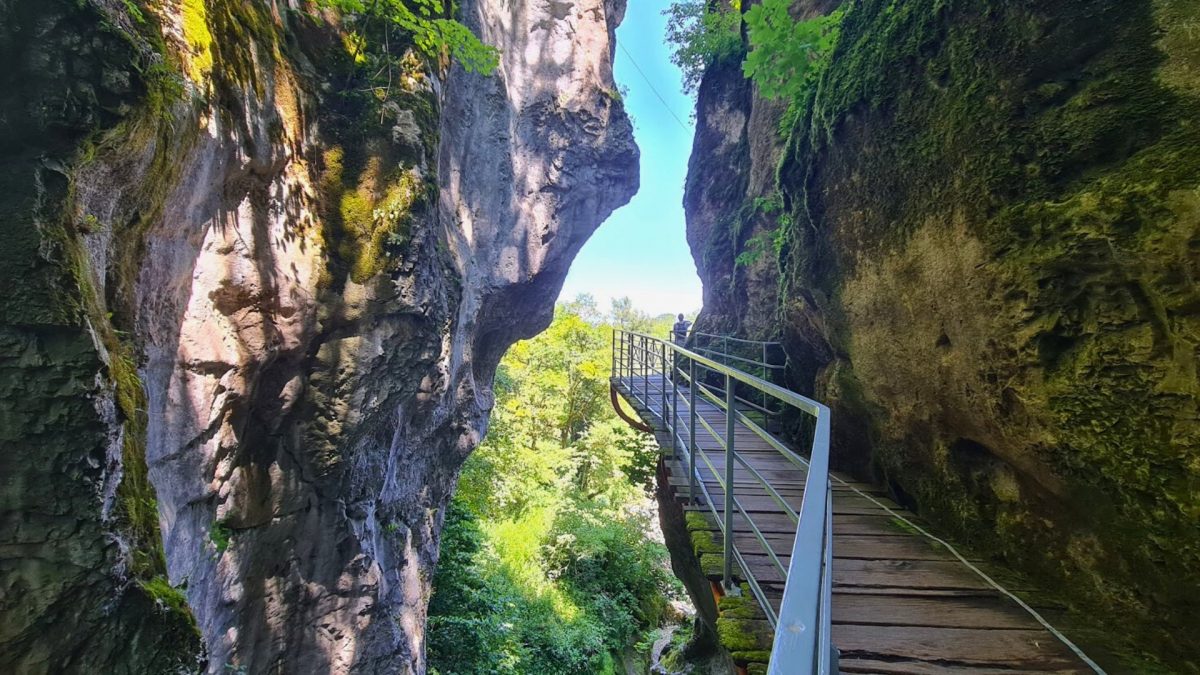 Site naturel des Gorges du Fier à découvrir cet automne.