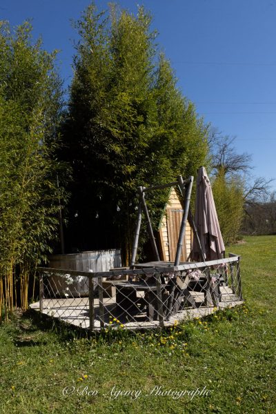 Expérience du bain nordique au cœur de la bambouseraie des Jardins de Lornay en Haute-Savoie