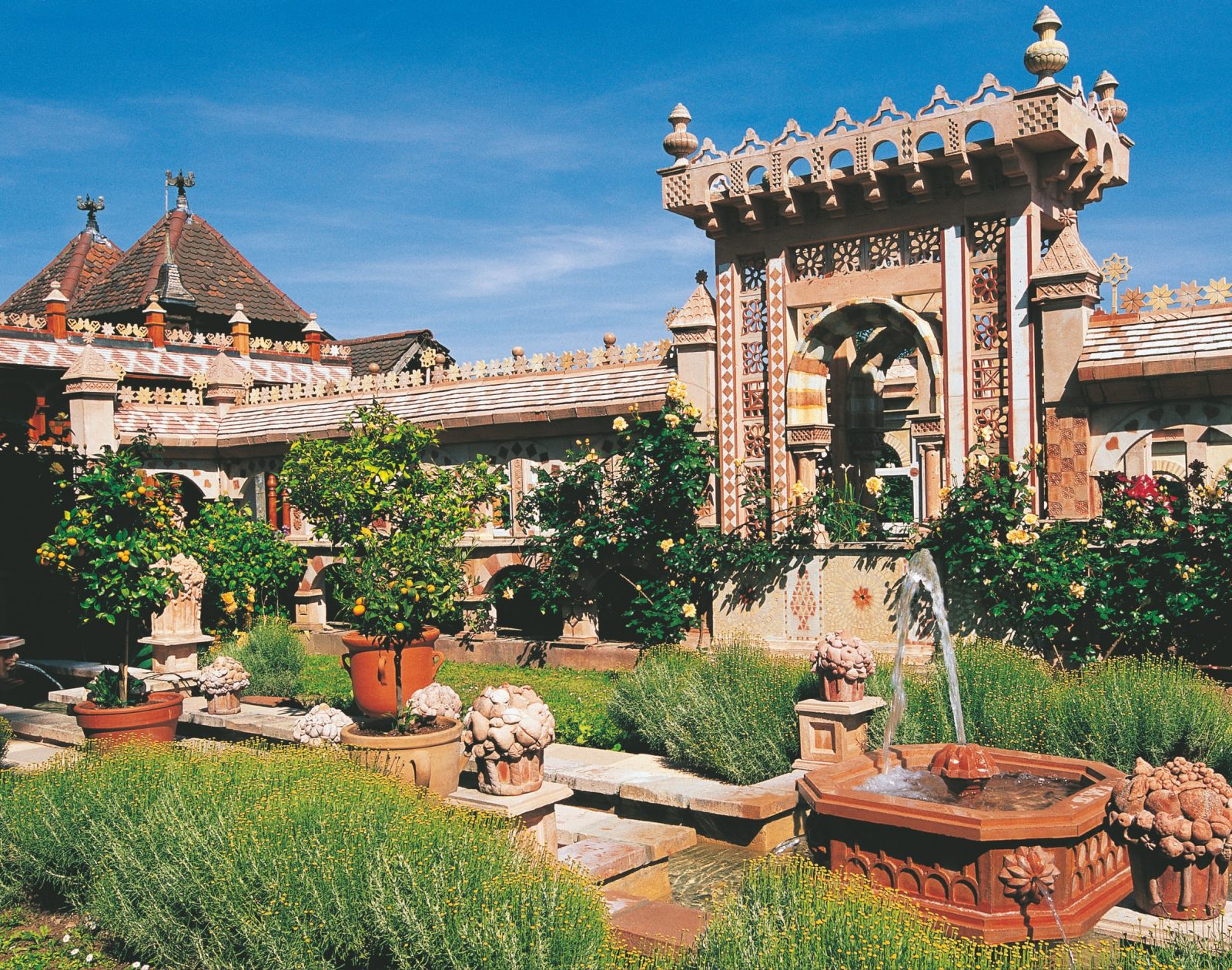 Andalusian garden fountain