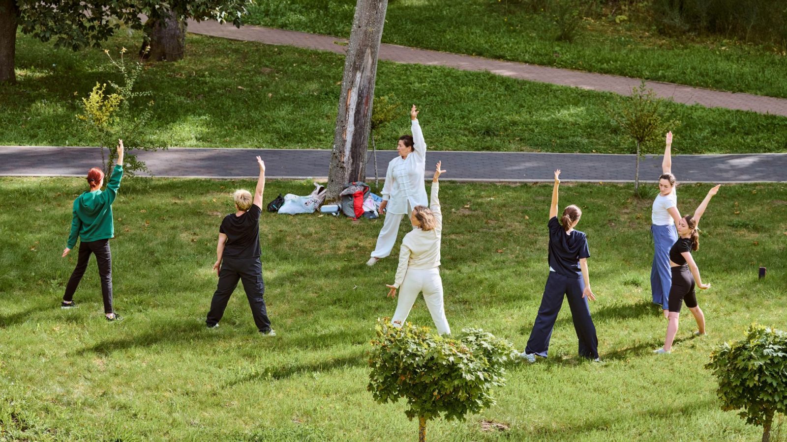 Pratique de qi gong plein air