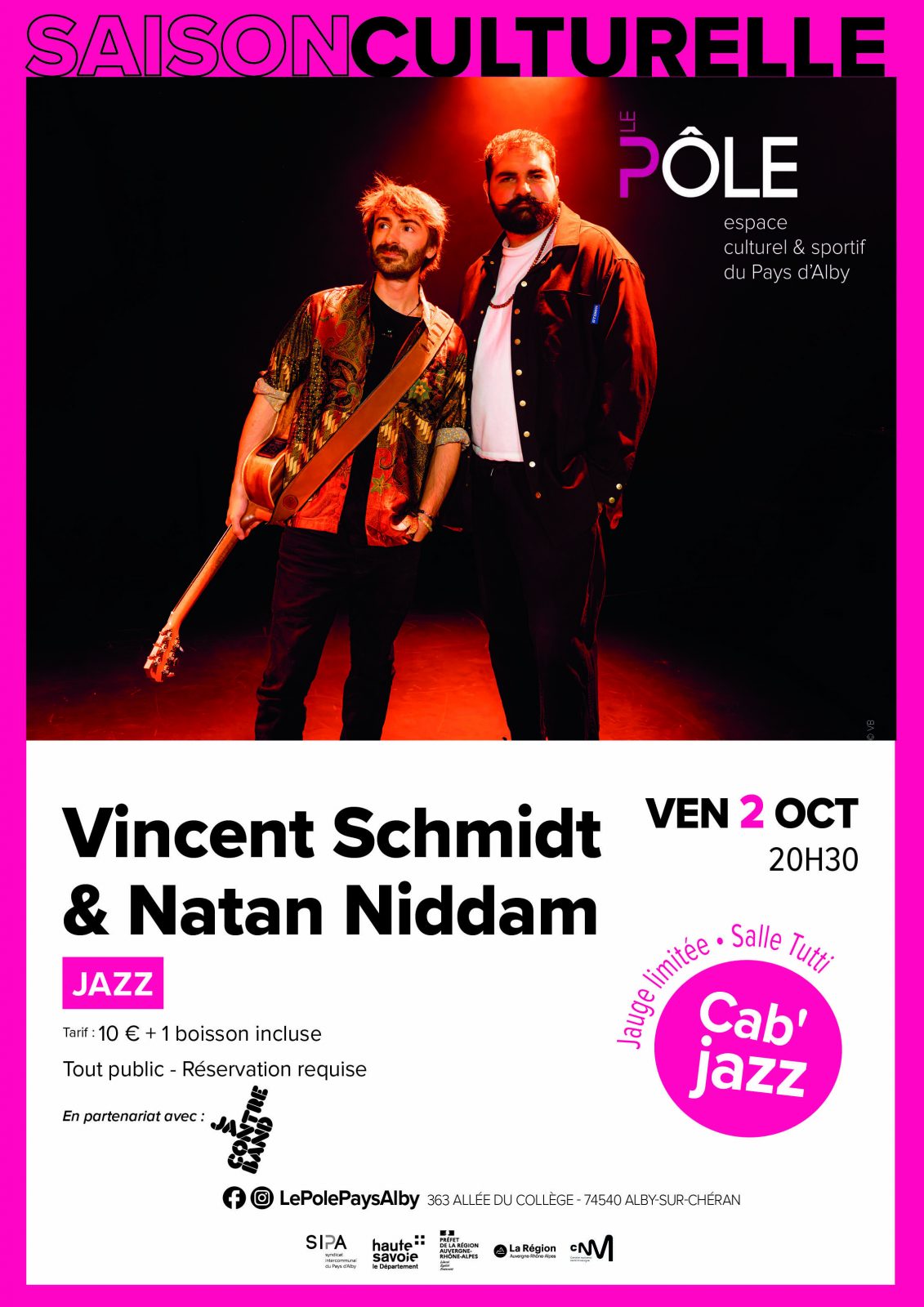 Concert : Vincent Schmidt et Natan Niddam